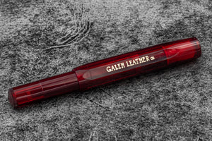 Kaweco Sport Fountain Pen Carmine - Galen Leather SE