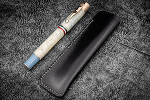 Leather Single Fountain Pen Sleeve - Multiple Colors