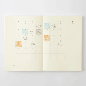 Midori 2027 MD Product Notebook Diary - A7 Size
