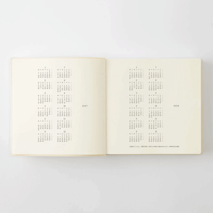 Midori 2027 MD Product Notebook Diary 1 Day 1 Page - A5 Square Size