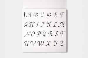Calligraphy Practice Notebook (Chancery Cursive)