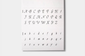 Calligraphy Practice Notebook (Chancery Cursive)