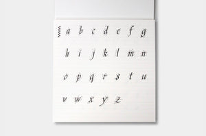 Calligraphy Practice Notebook (Chancery Cursive)