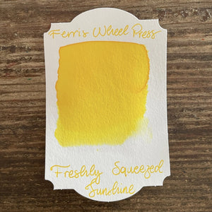 Ferris Wheel Press Freshly Squeezed Sunshine Ink
