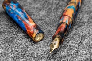 Galen X Studyo Agackakan - Fountain Pen V1 - Peacock Spring