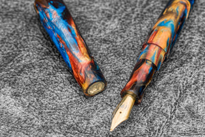 Galen X Studyo Agackakan - Fountain Pen V1 - Peacock Spring
