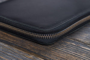 Leather Zippered A5 Leuchtturm1917 Notebook Folio - Black