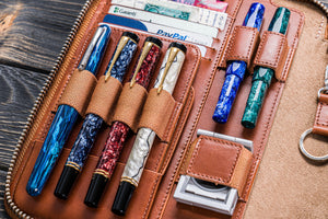 Leather Zippered A5 Leuchtturm1917 Notebook Folio - Brown
