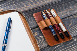 Leather Zippered A5 Leuchtturm1917 Notebook Folio - Brown