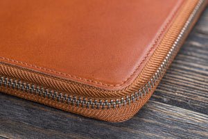 Leather Zippered A5 Leuchtturm1917 Notebook Folio - Brown