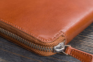 Leather Zippered A5 Leuchtturm1917 Notebook Folio - Brown