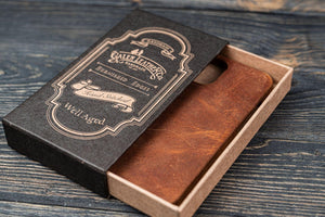 Leather iPhone 13 Pro (6.1") Hard Back Cover