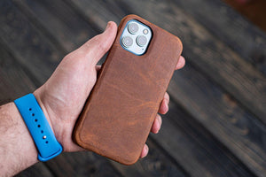 Leather iPhone 13 Pro Max (6.7) Hard Back Cover