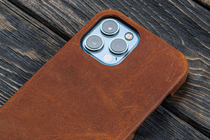 Leather iPhone 13 Pro Max (6.7) Hard Back Cover