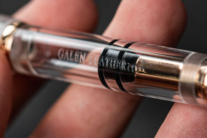Nahvalur X Galen Original Rose Gold Fountain Pen - Demo