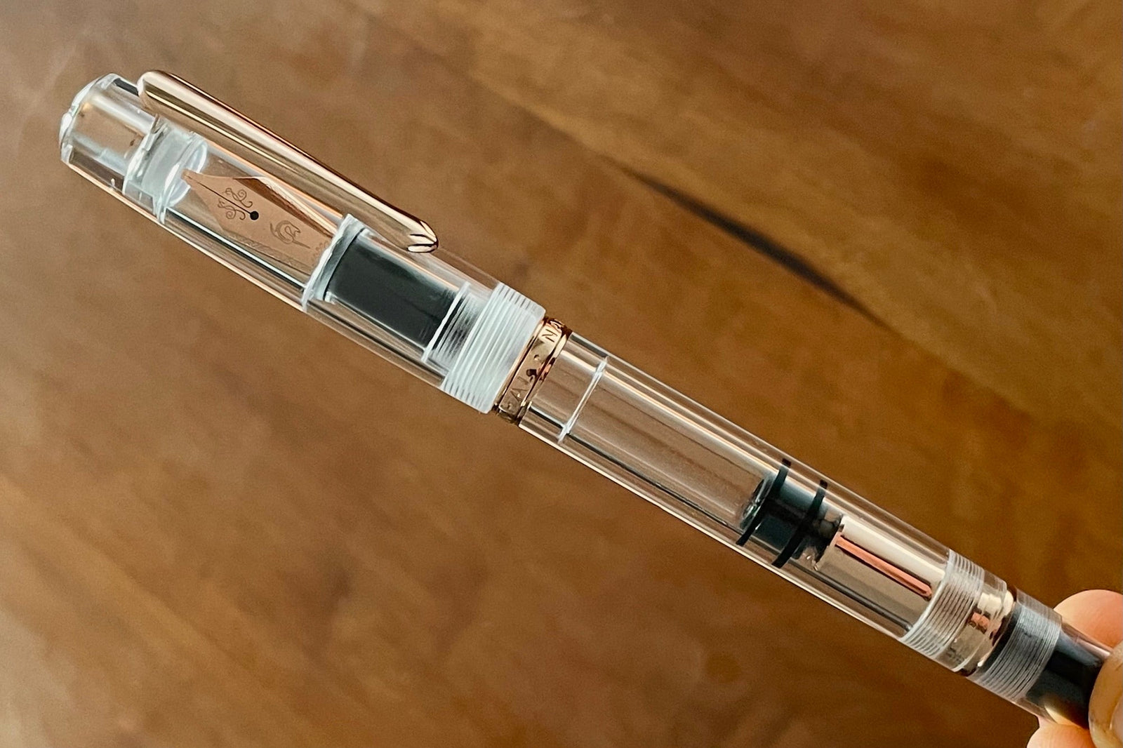 Nahvalur X Galen Original Rose Gold Fountain Pen - Demo