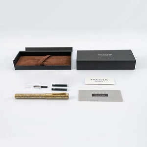 Taccia Granite Stone Fountain Pen - Yellow GT
