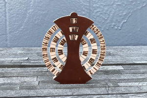 Desktop Perpetual Calendar Leather - Wood