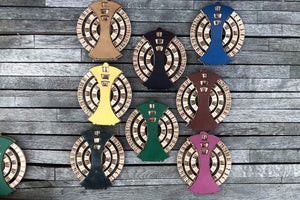 Desktop Perpetual Calendar Leather - Wood