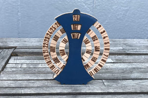 Desktop Perpetual Calendar Leather - Wood