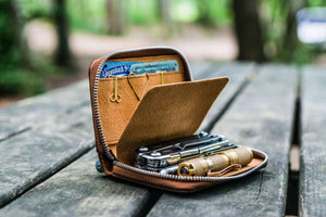 EDC Wallet - Crazy Horse Brown