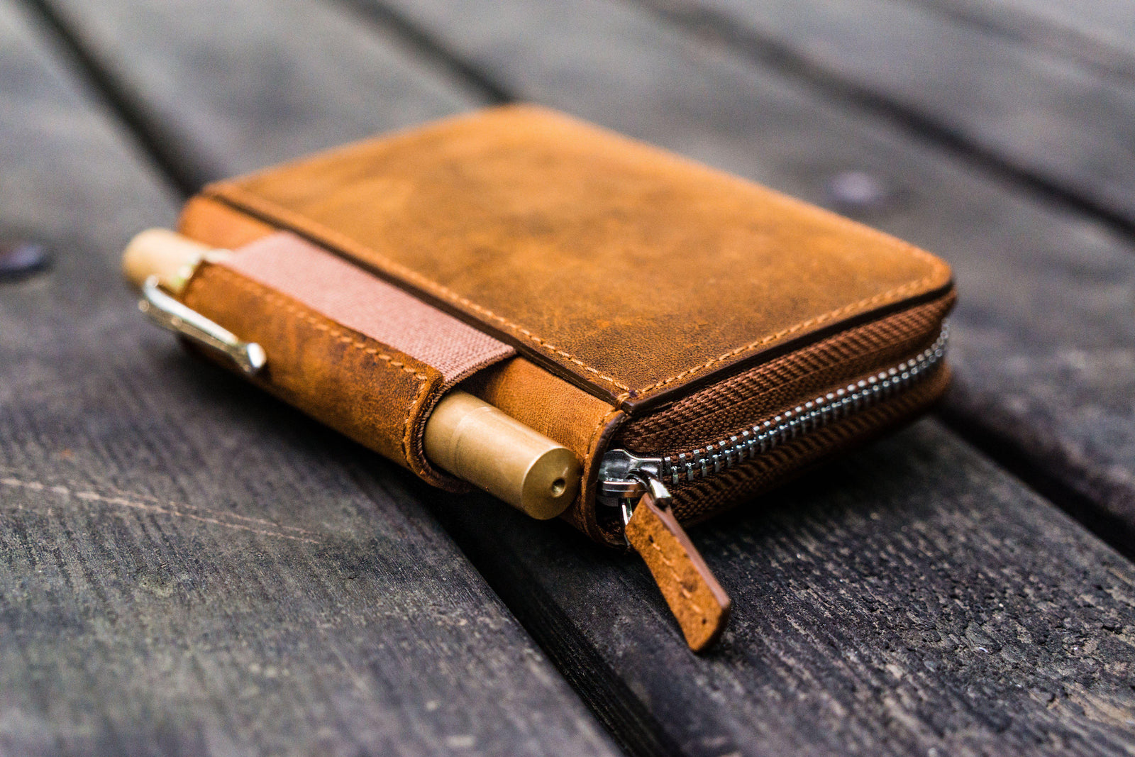 EDC Wallet - Crazy Horse Brown