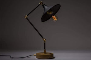Gramophone - Industrial Black Desk Lamp