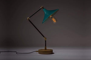 Gramophone - Industrial Teal Desk Lamp