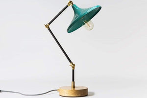 Gramophone - Industrial Teal Desk Lamp