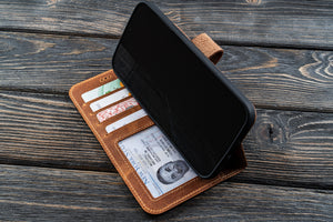 iPhone 12 / iPhone 12 Pro (6.1") Leather Wallet Case