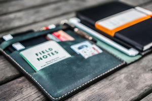 iPad Air/Pro & Extra Large Moleskine Cover - Crazy Horse Forest Green