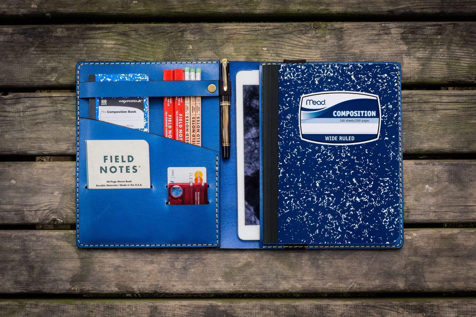 iPad Pro 11 - Pro 10.5 and B5 size Notebook Cover - Blue