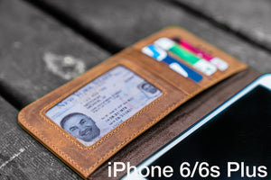 iPhone 6/6s Plus Leather Wallet Case - No.02