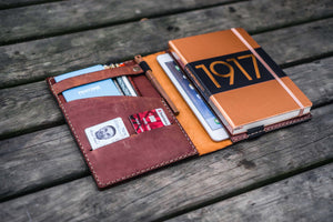 Leather Hobonichi Cousin A5 Planner Cover - Crazy Horse Tan