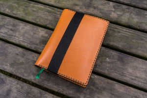 Leather Hobonichi Cousin A5 Planner Cover - Orange