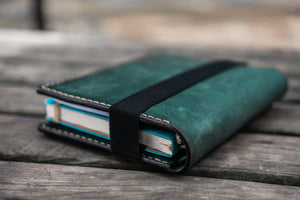 Leather Leuchtturm1917 A5 Notebook Cover - Crazy Horse Forest Green