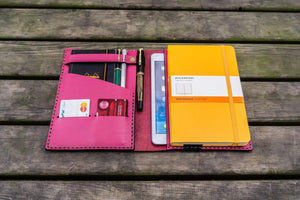 Leather Leuchtturm1917 A5 Notebook Cover - Pink