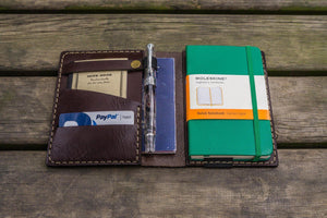 Leather Leuchtturm1917 A6 Notebook Cover - Dark Brown