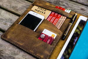 Leather Leuchtturm1917 B5 Notebook & iPad Air/Pro Cover - Crazy Horse Leather