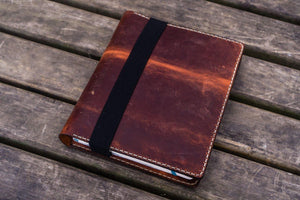 Leather Leuchtturm1917 B5 Notebook & iPad Air/Pro Cover - Crazy Horse Orange