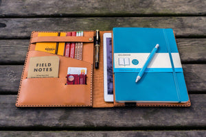 Leather Leuchtturm1917 B5 Notebook & iPad Air/Pro Cover - Orange