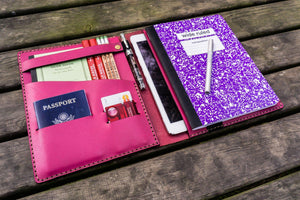 Leather Leuchtturm1917 B5 Notebook & iPad Air/Pro Cover - Pink