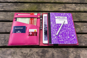 Leather Leuchtturm1917 B5 Notebook & iPad Air/Pro Cover - Pink