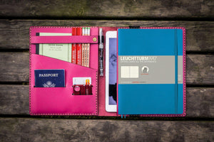 Leather Leuchtturm1917 B5 Notebook & iPad Air/Pro Cover - Pink