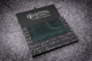 Leather Notebook B6 - Tomoe River Paper - Crazy Horse Forest Green