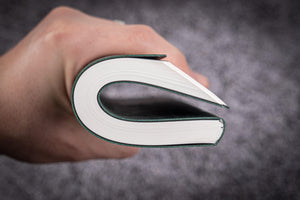 Leather Notebook B6 - Tomoe River Paper - Crazy Horse Forest Green