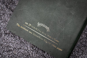 Leather Notebook B6 - Tomoe River Paper - Crazy Horse Forest Green