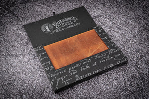 Leather Notebook - Tomoe River Paper - A6 - Crazy Horse Brown