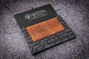 Leather Notebook - Tomoe River Paper - B6 - Crazy Horse Brown