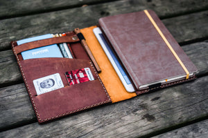 Leather Rhodia A5 Notebook & iPad Mini Cover - Crazy Horse Tan
